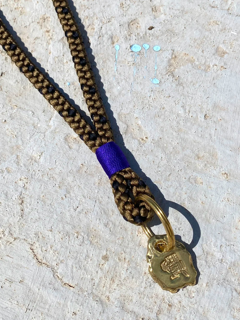 Schlüsselband kurz - Tabacco