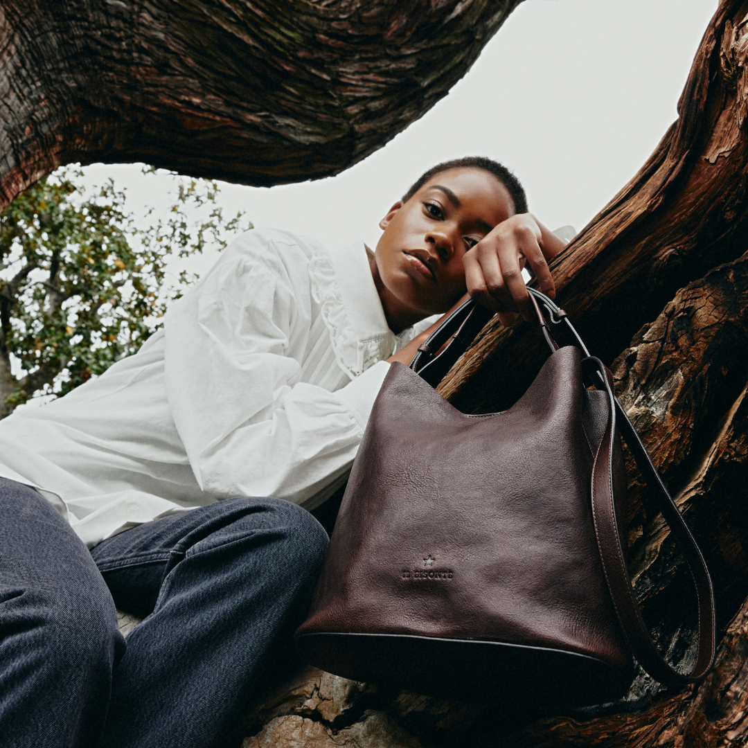 Le Laudi Bucket Handtasche - caffé