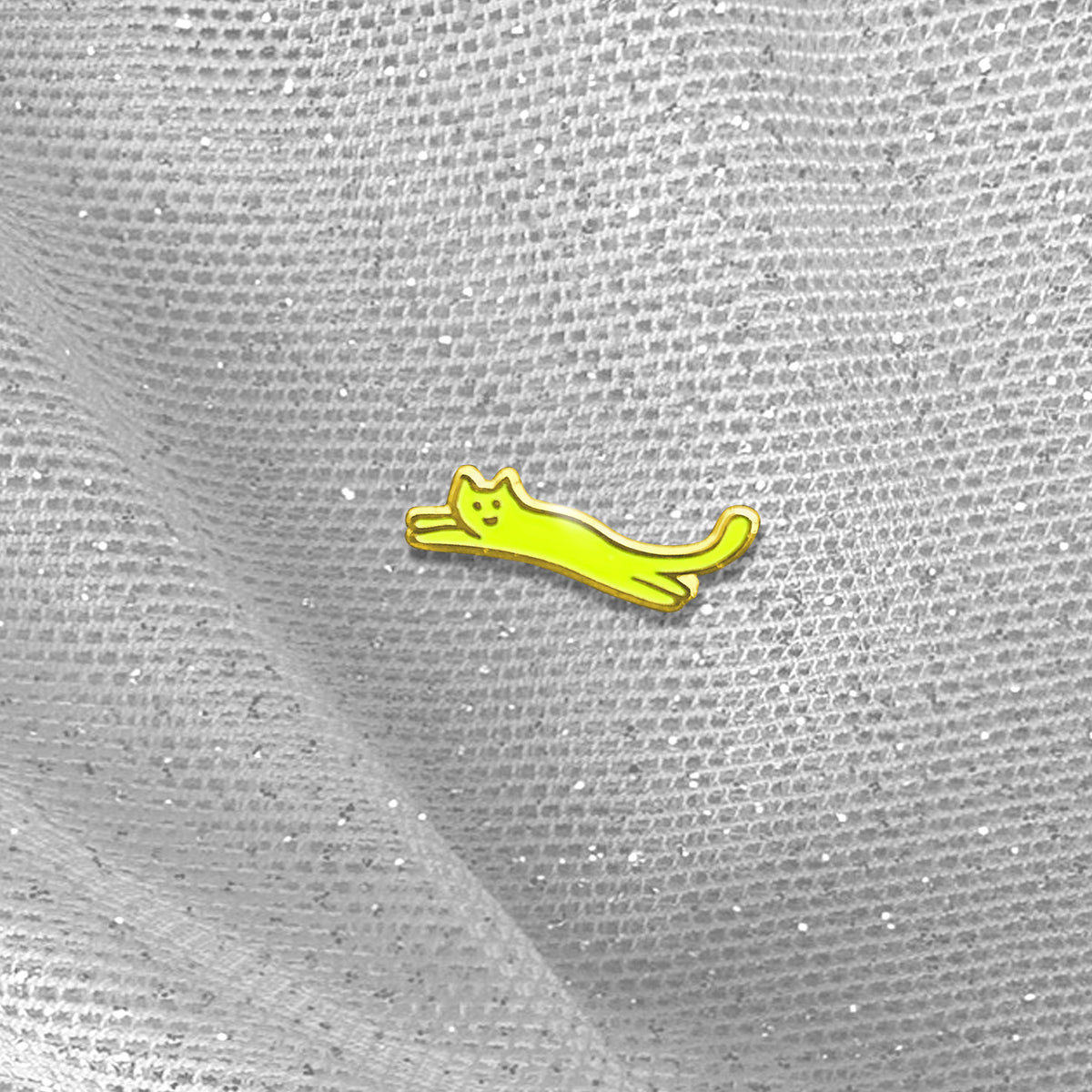 Pin Büsi - gelb