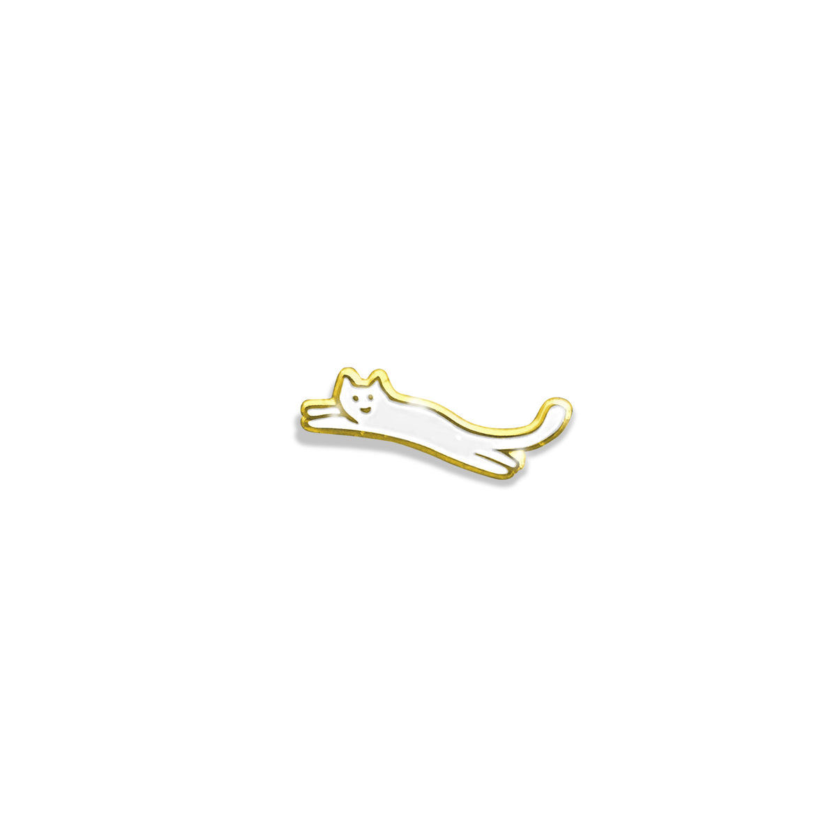 Pin Büsi - weiss
