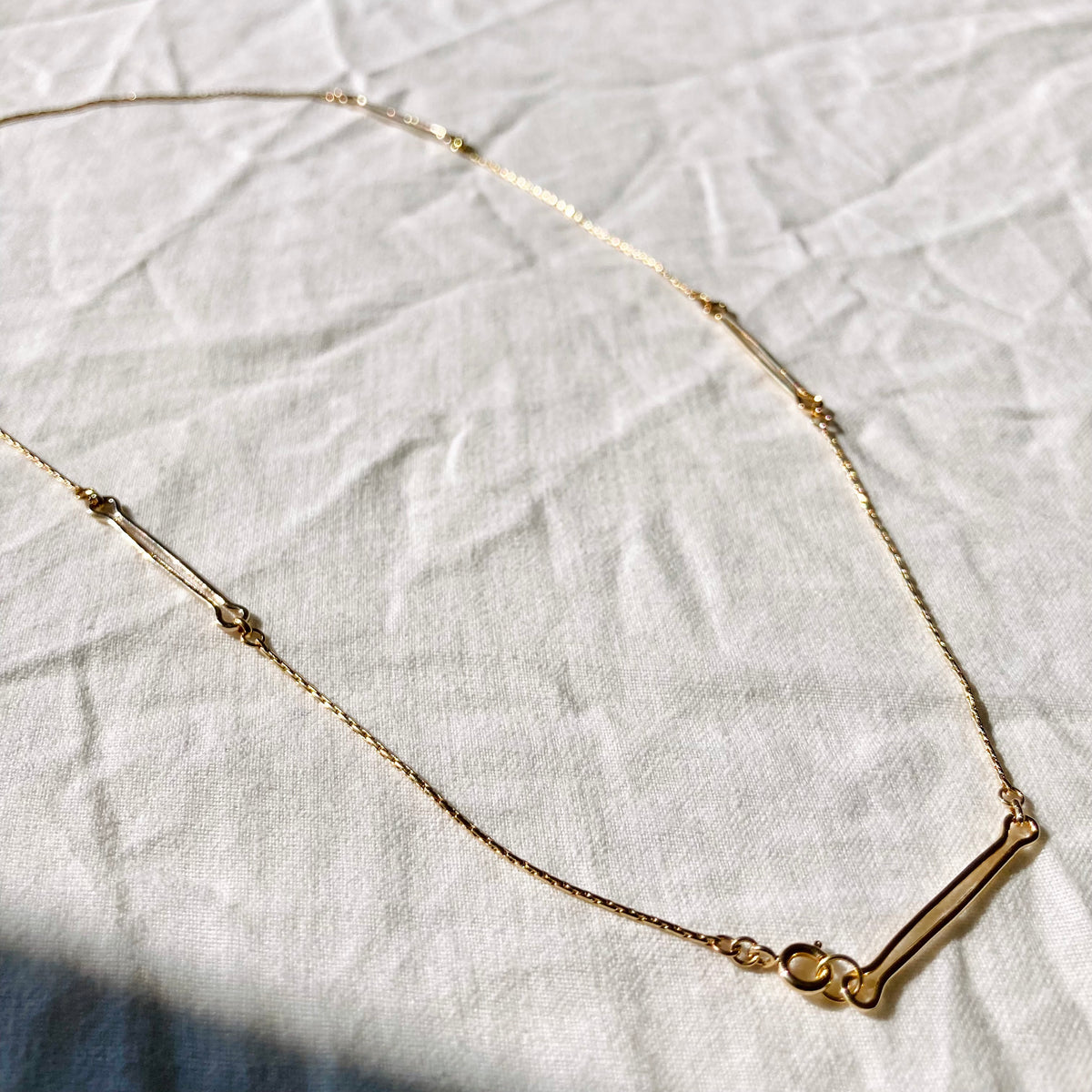 Halskette Lin - vergoldet