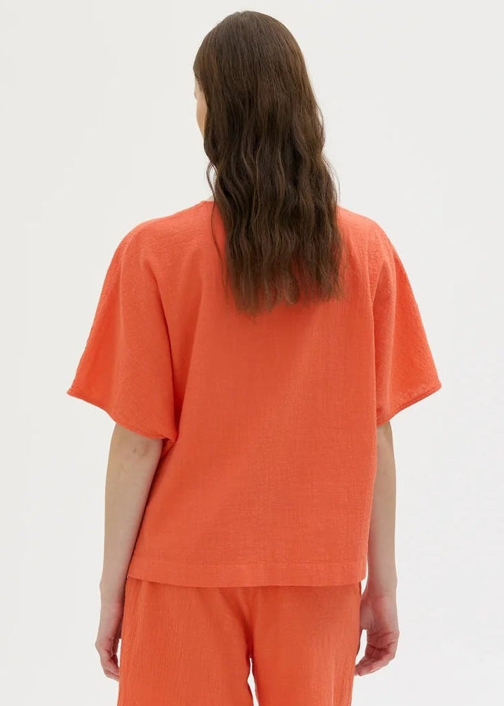 Shirt Olena - tomato red