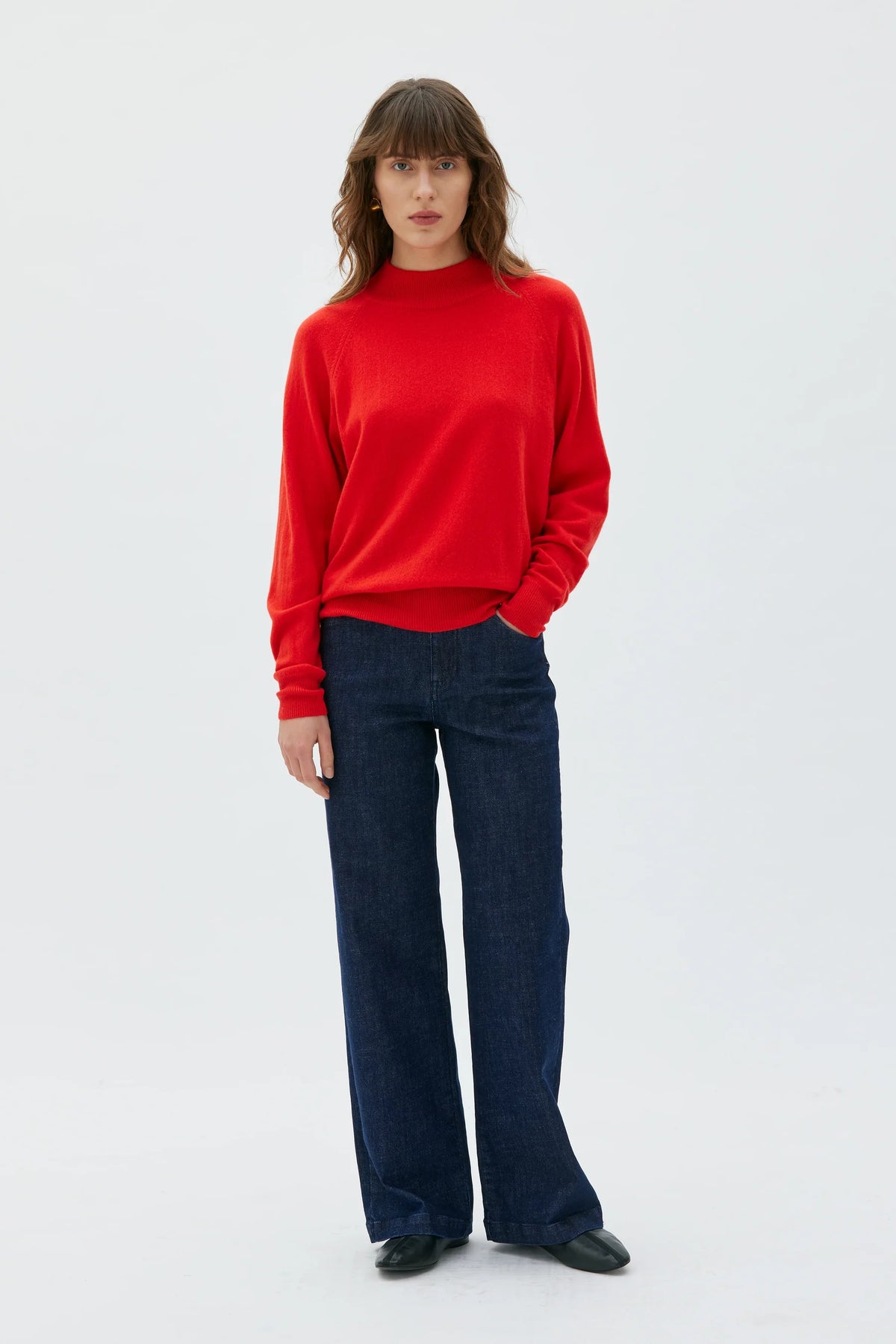Adila Kaschmir Pullover - poppy red