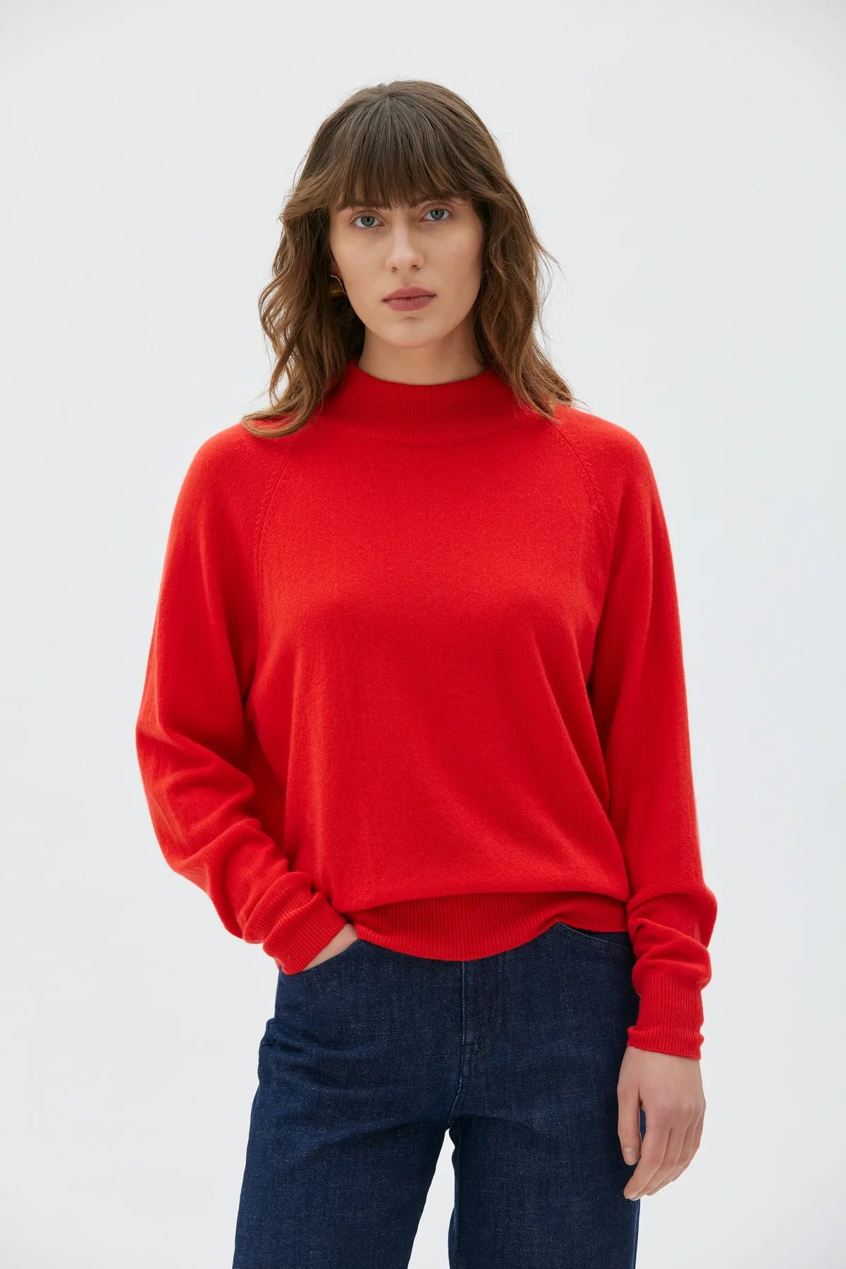 Adila Kaschmir Pullover - poppy red