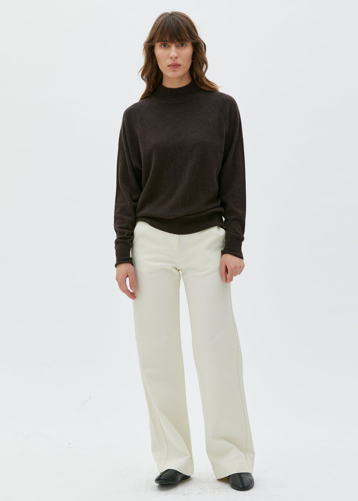 Kaschmir Pullover Adila  - dark brown