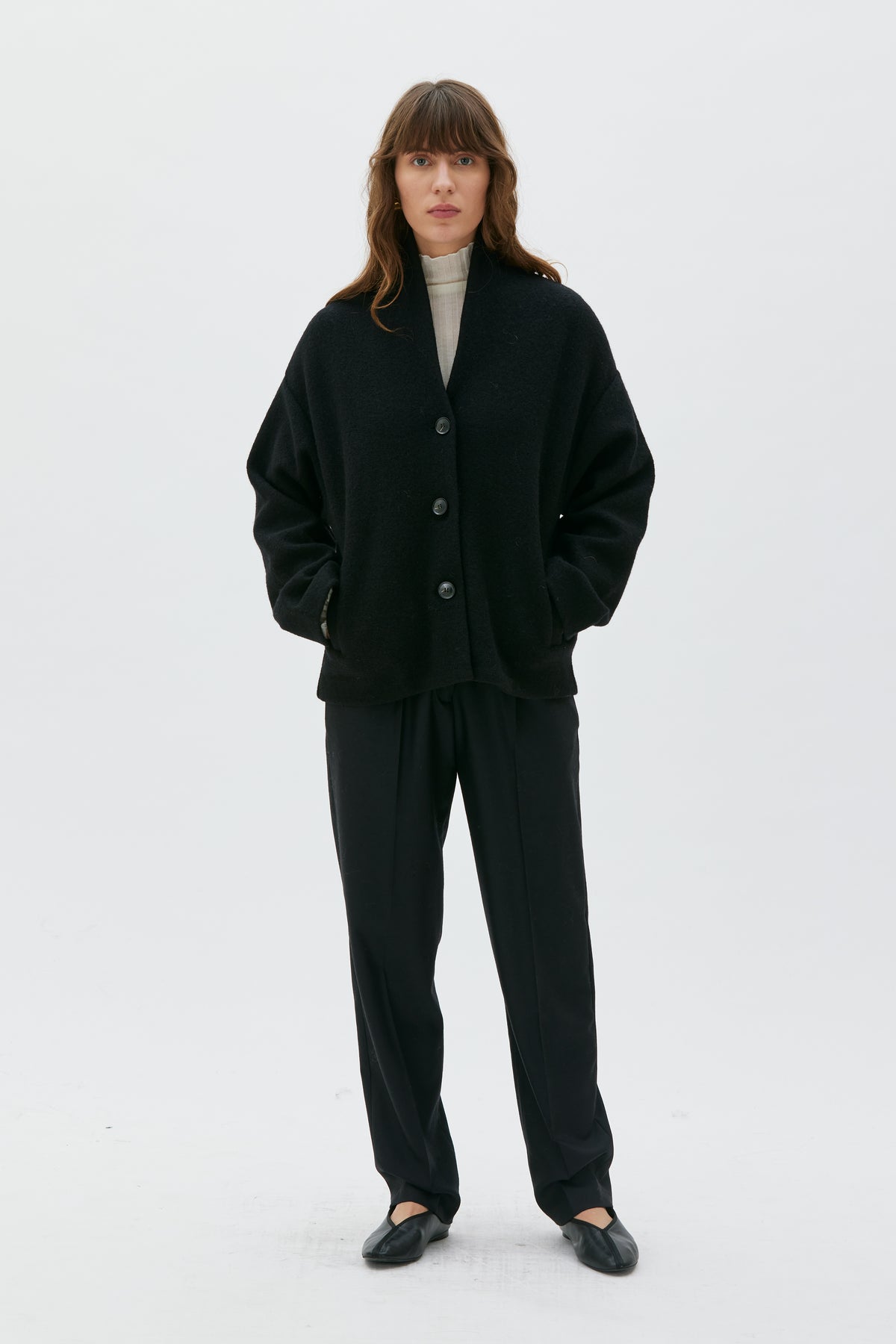 Wolljacke Hale schwarz