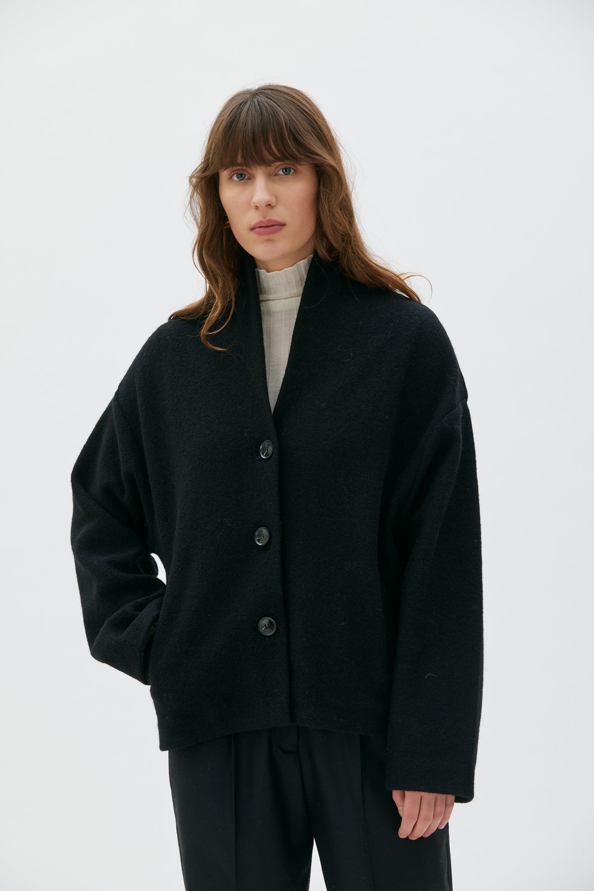 Wolljacke Hale schwarz