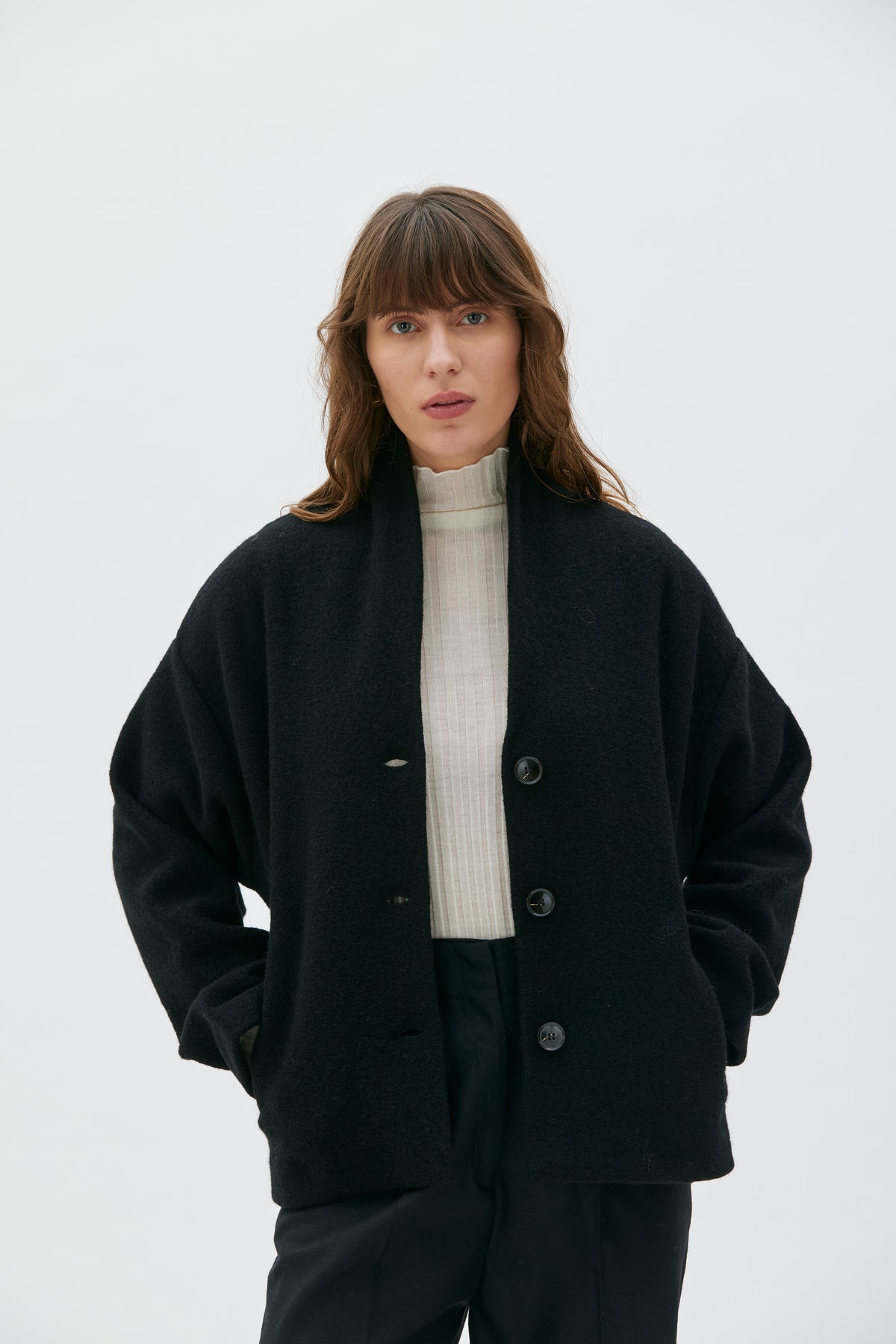 Wolljacke Hale schwarz