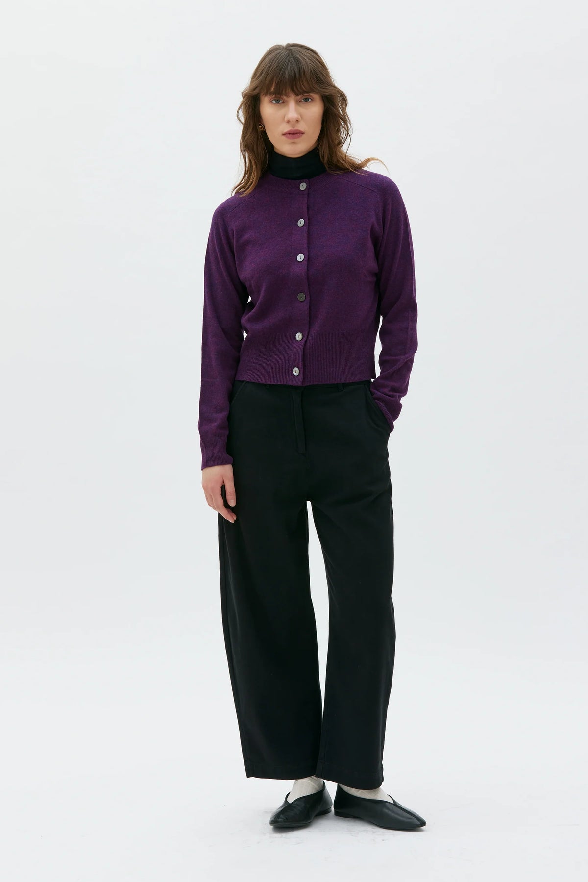 Strickjacke Malou - violet magenta