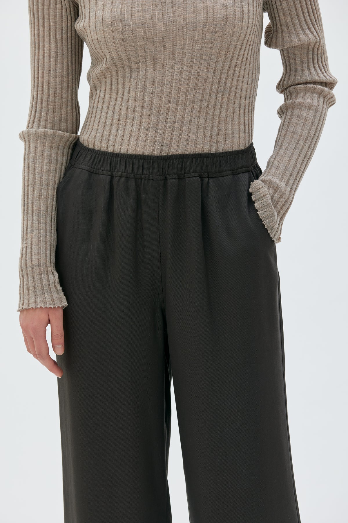 Strickpullover Arvi - taupe melange