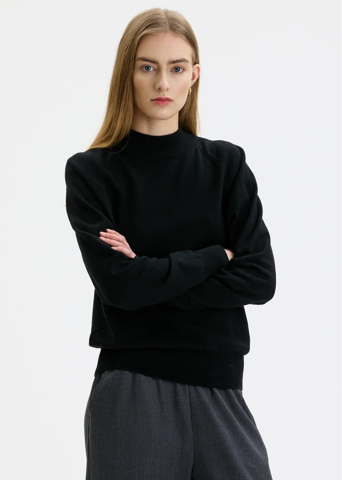 Kaschmir Pullover Adila  - schwarz