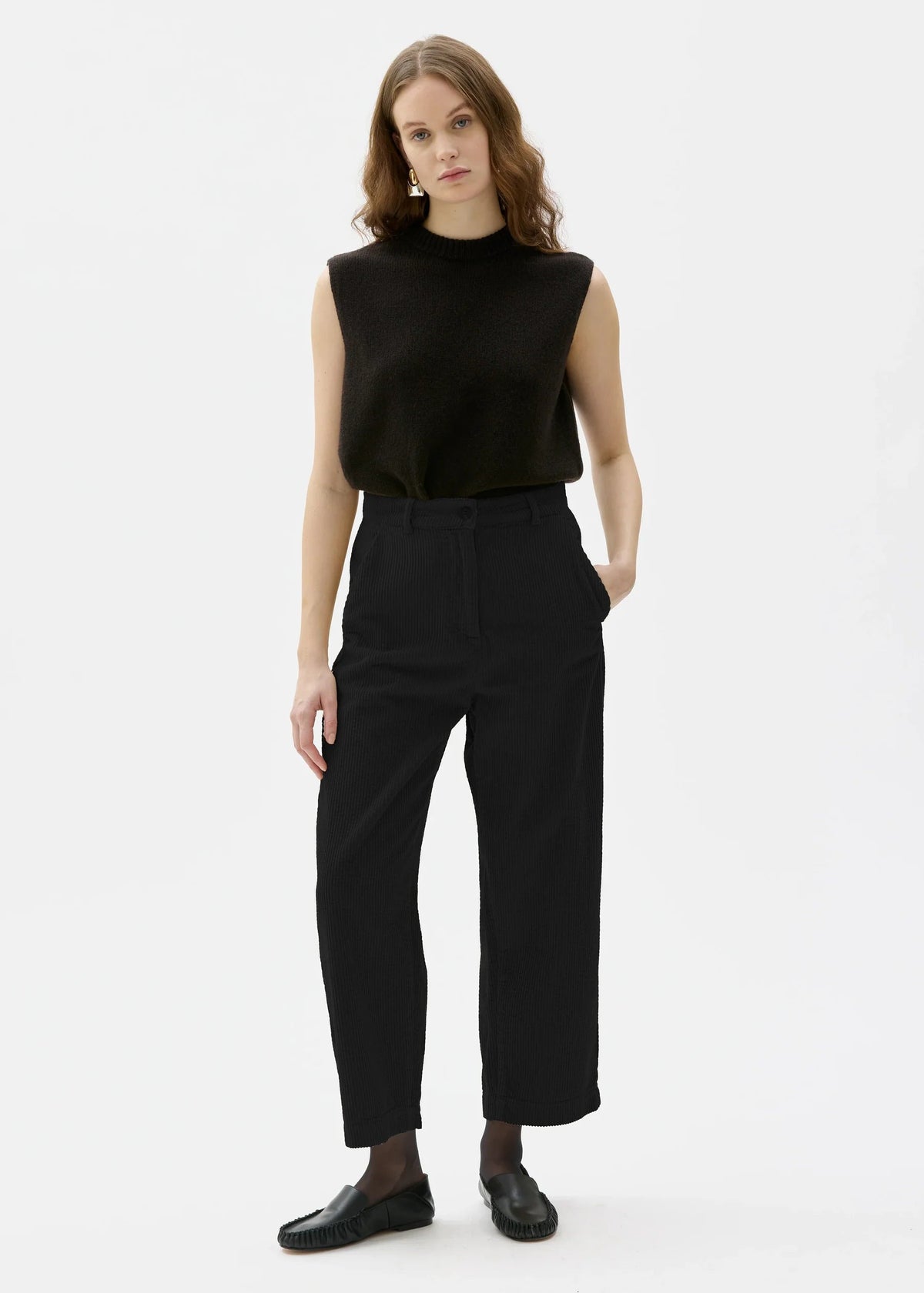 Cordhose Sola - schwarz