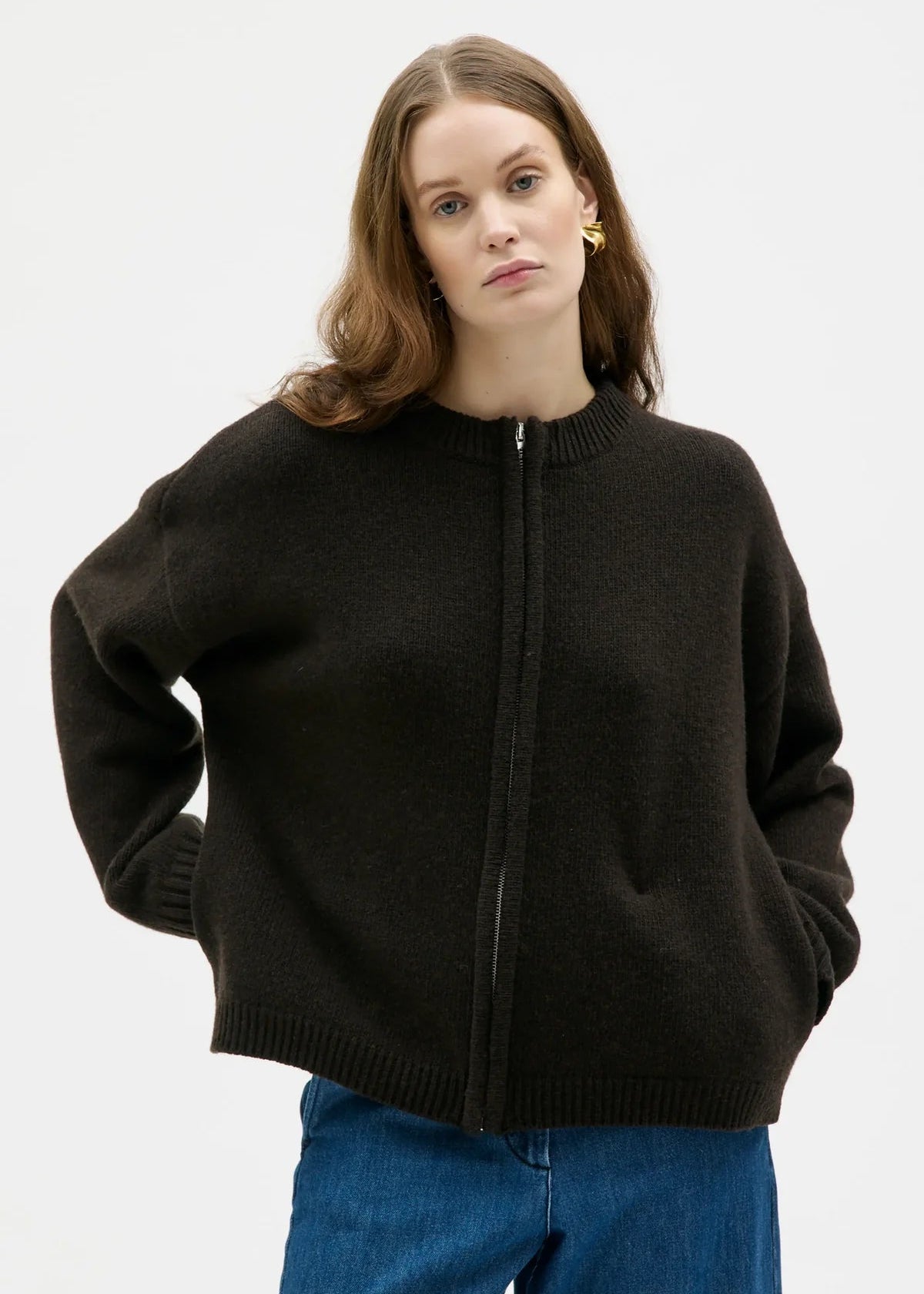 Wolljacke Soni  - morel brown