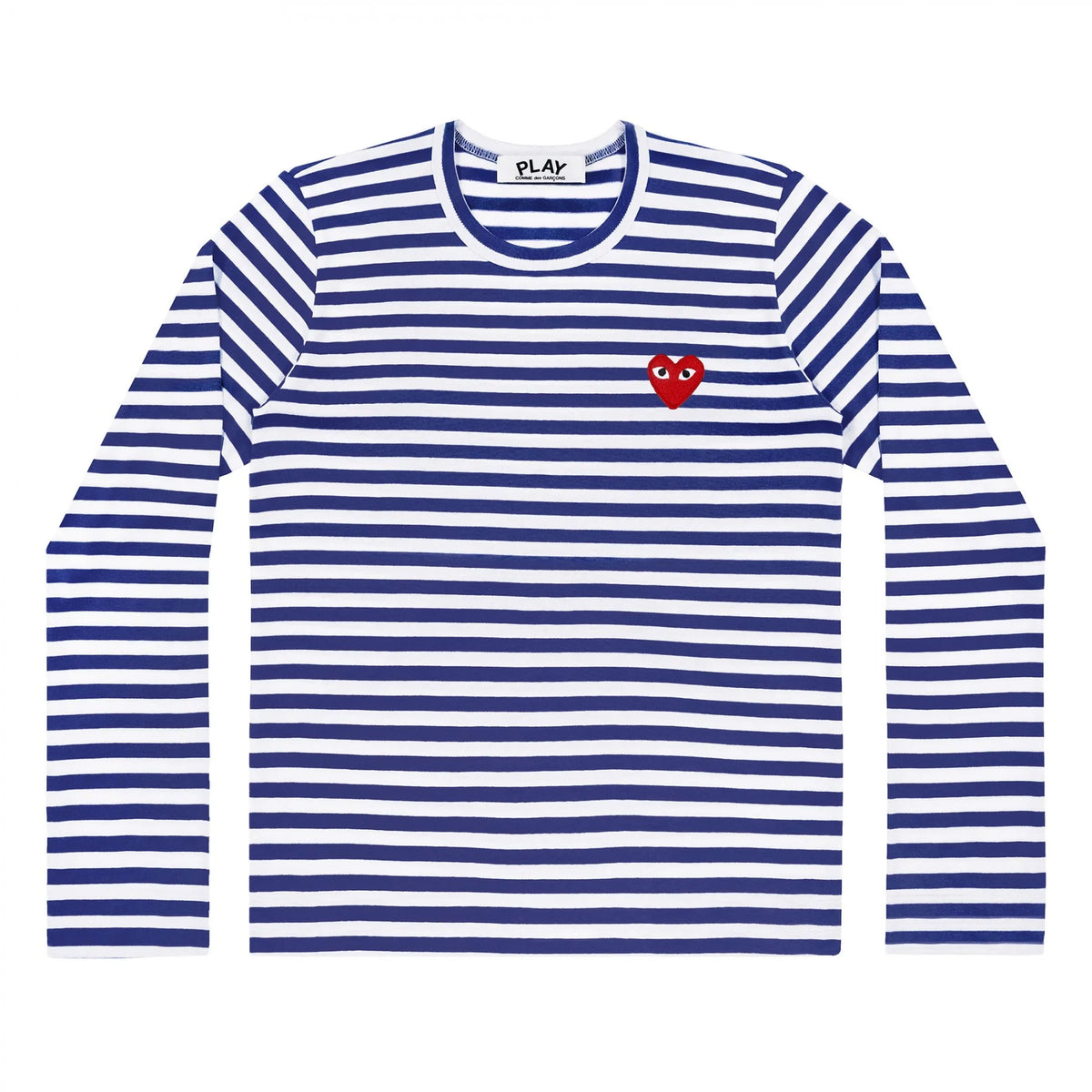 PLAY UNISEX Streifen-Sweater blau