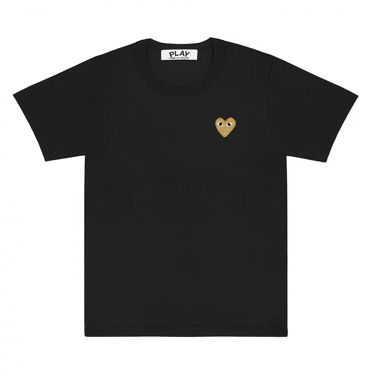 PLAY UNISEX T-Shirt schwarz Herz gold