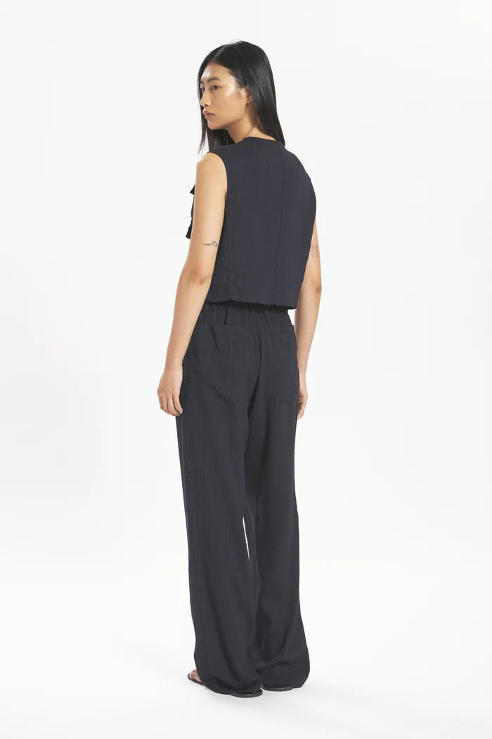 Hose Ida - Liscia navy