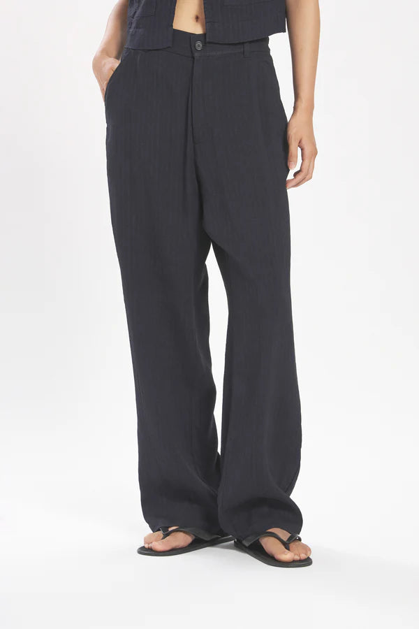 Hose Ida - Liscia navy