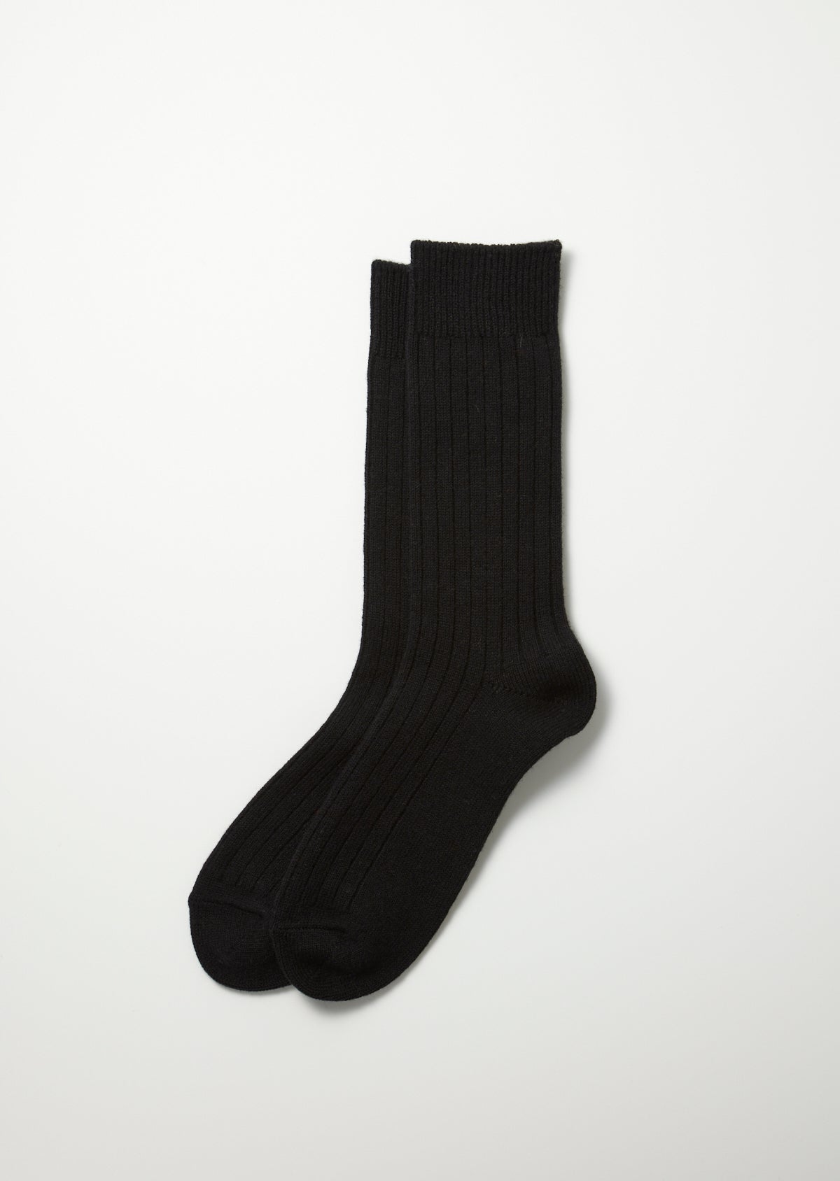 Baumwolle / Wolle Socken - schwarz