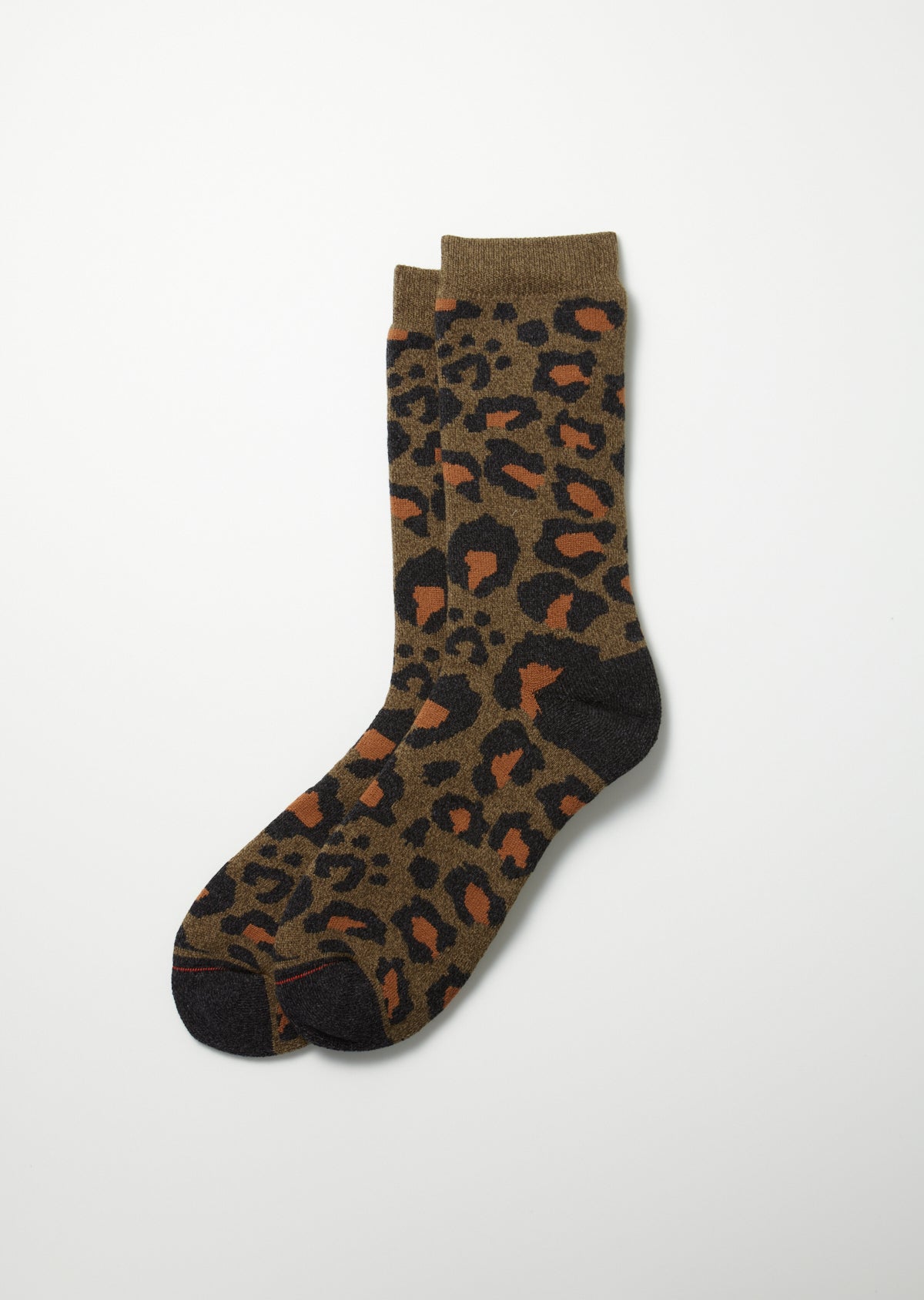 Pile Leopard Socken - olive