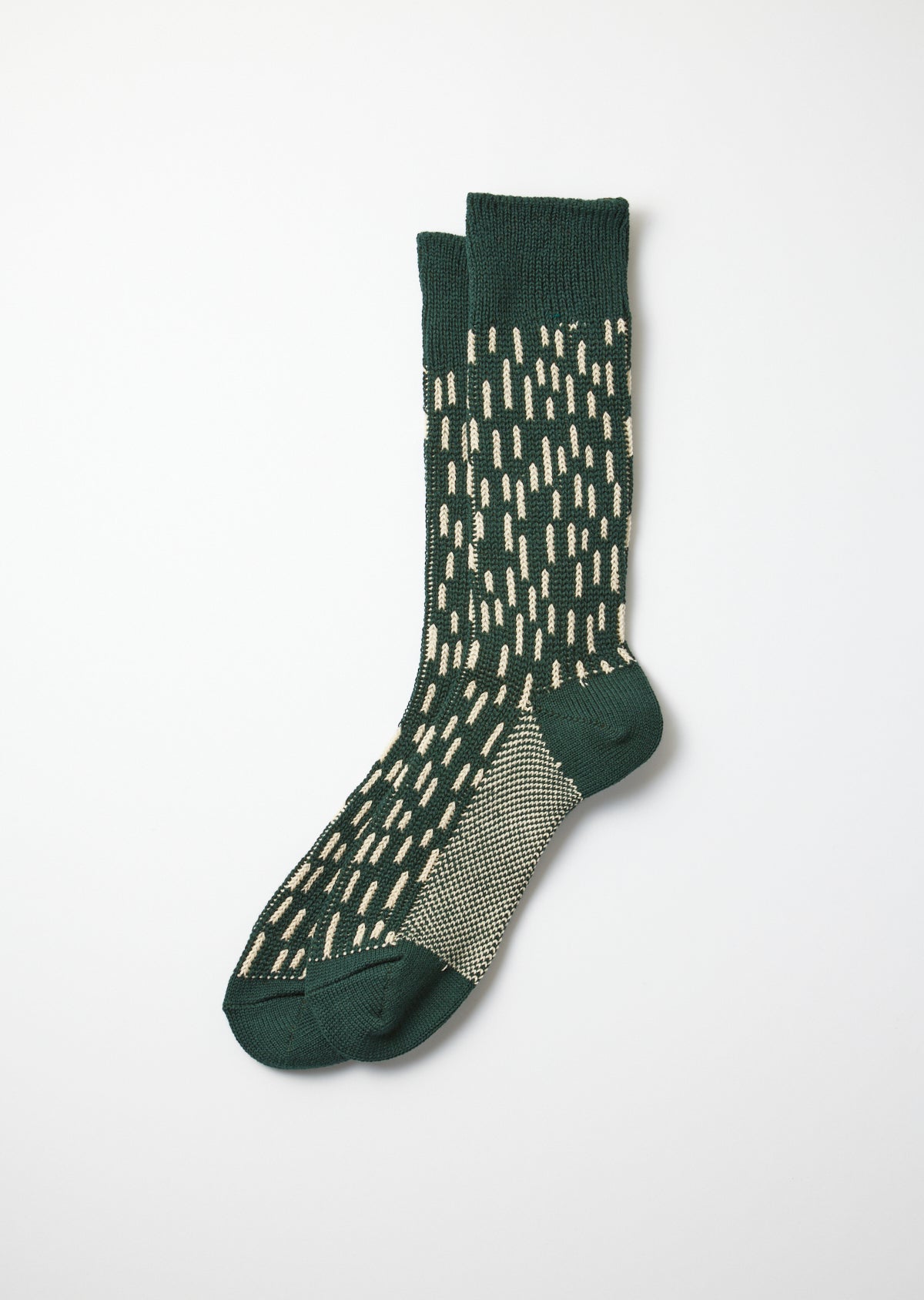 Regentropfen Socken dunkelgrün