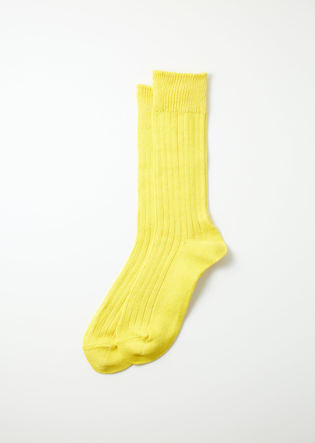 Leinen Baumwolle Socken - lemon