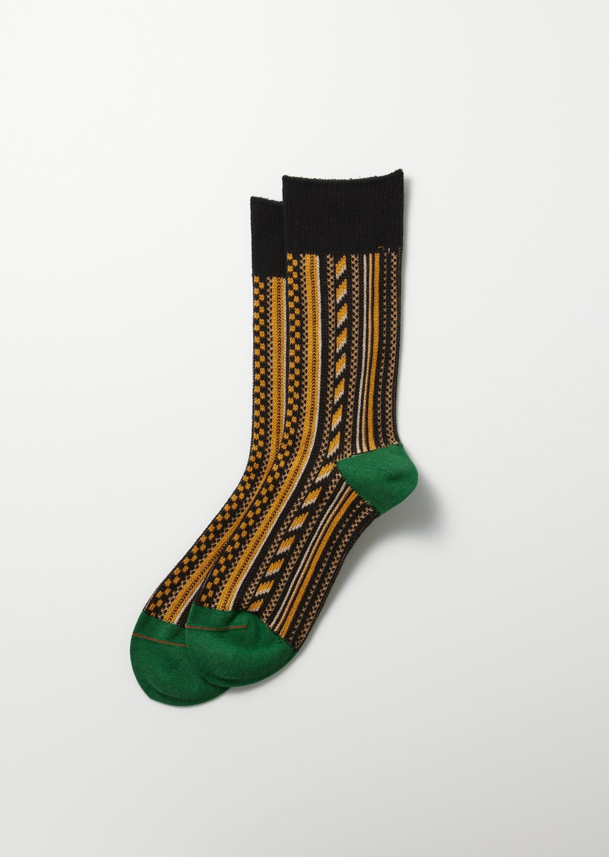 Multi Vertical Socken - schwarz / grün