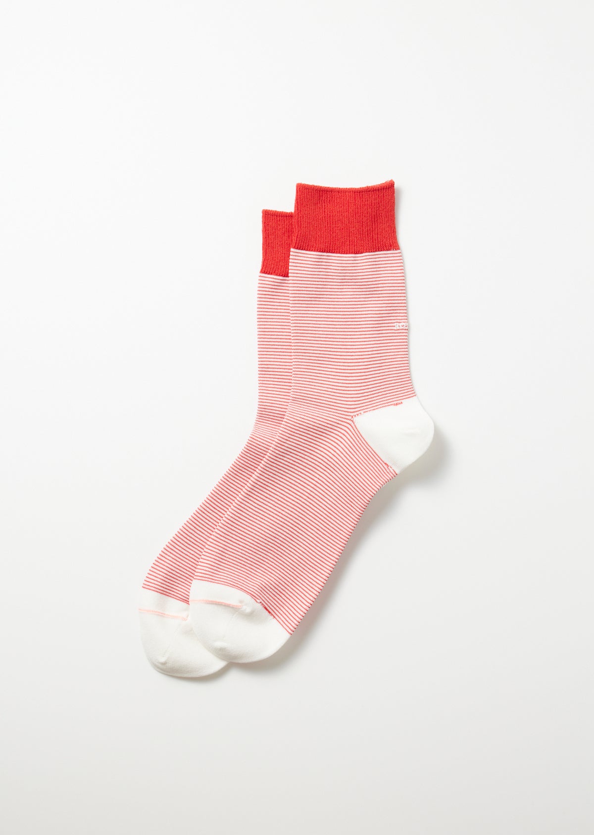 Fine Stripe Mini Socken - rot