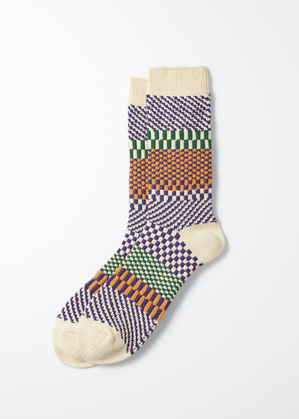 Check & Step Socken - blueberry