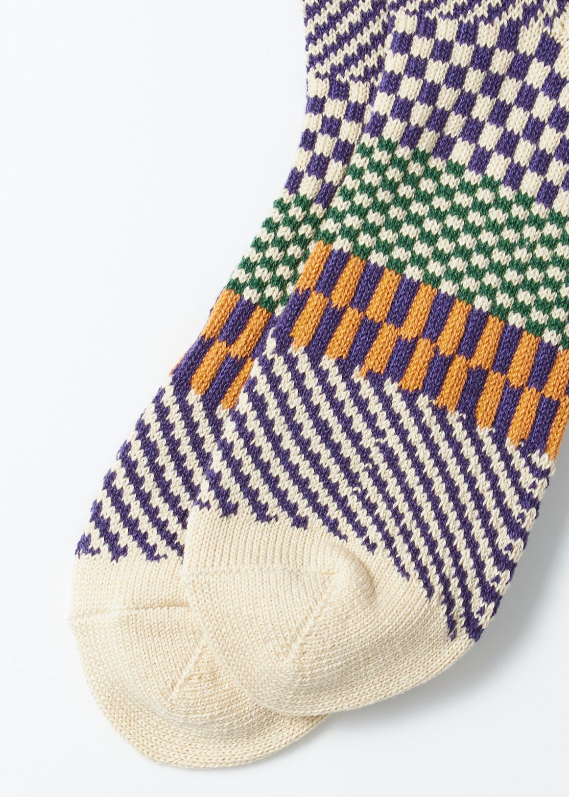 Check & Step Socken - blueberry