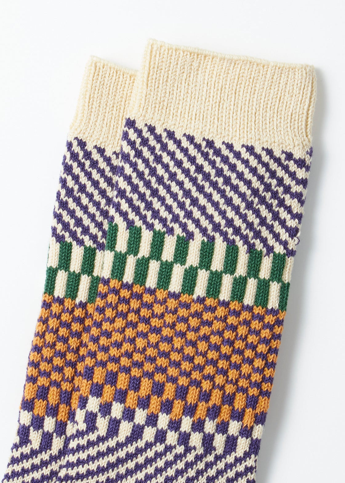 Check & Step Socken - blueberry