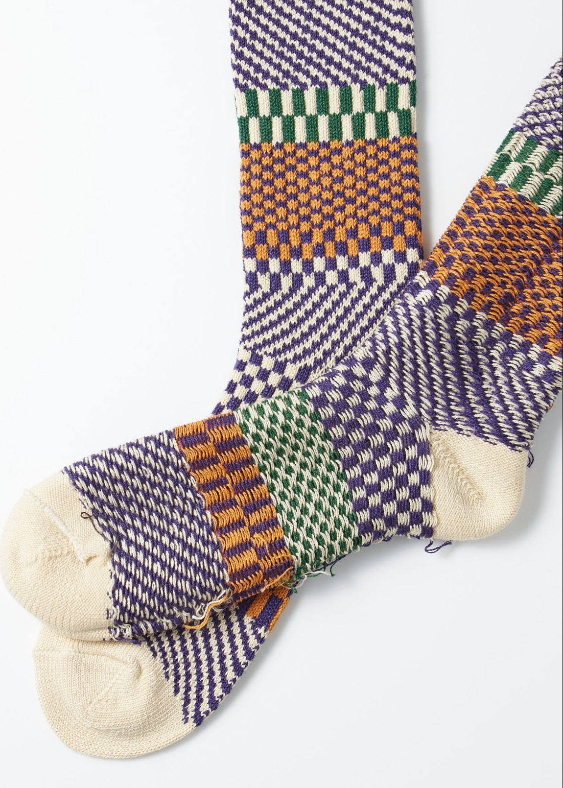 Check & Step Socken - blueberry