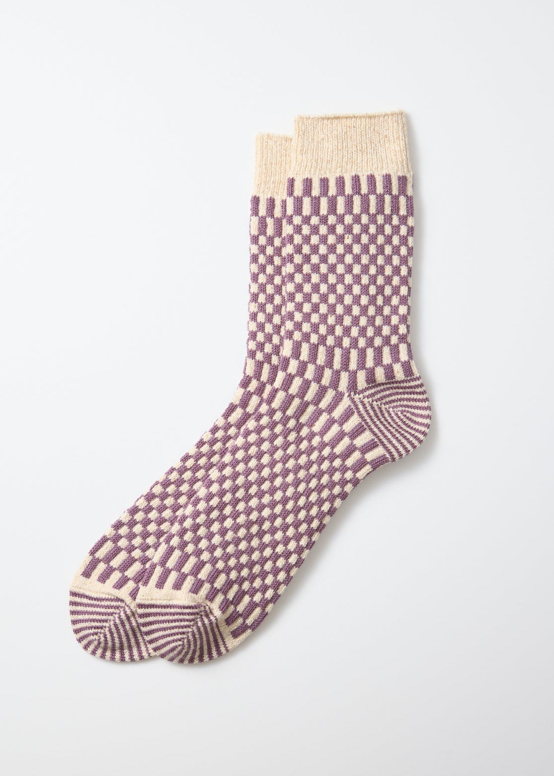 Checkerboard Socken - l.purple