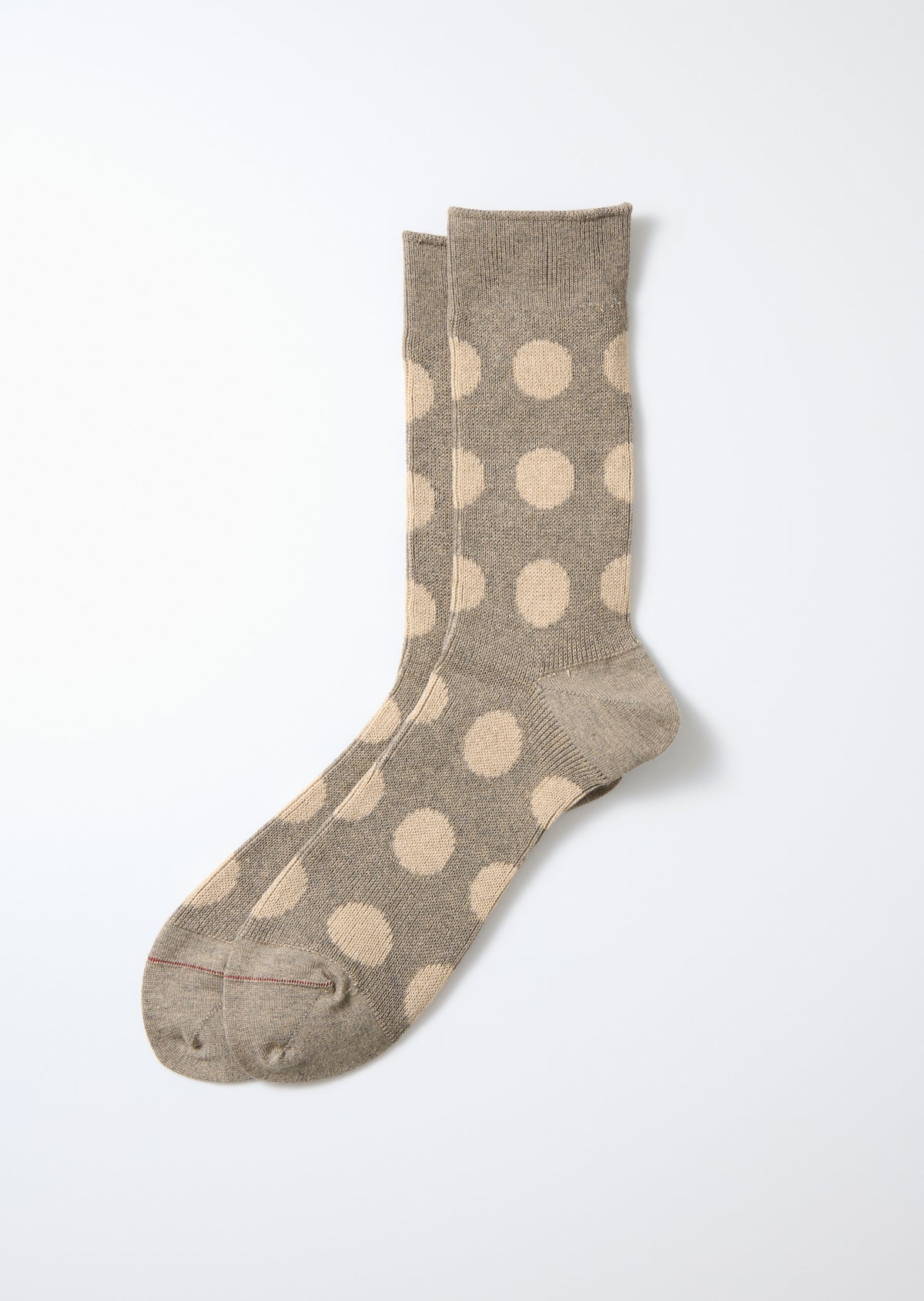 Porthole Dot Socken - grau/beige