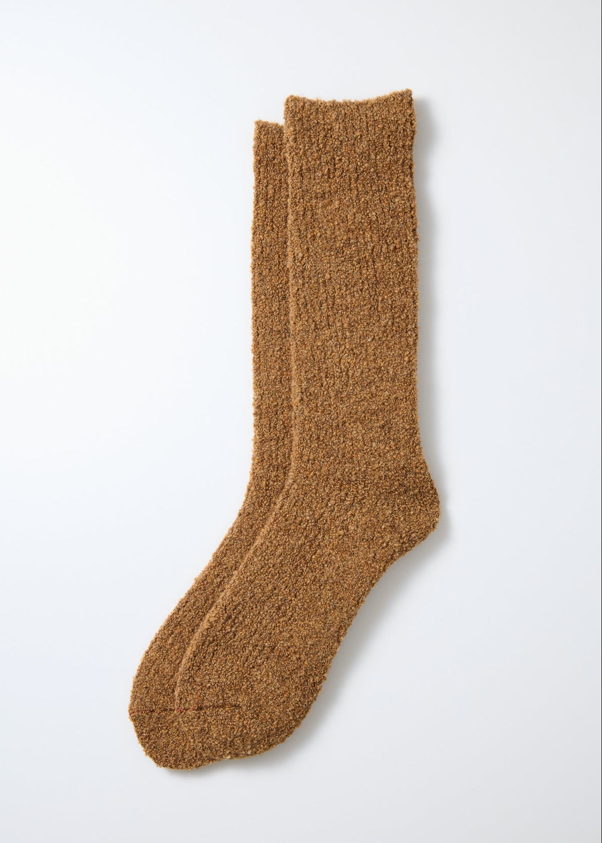 Merino Boucle Socken - camel