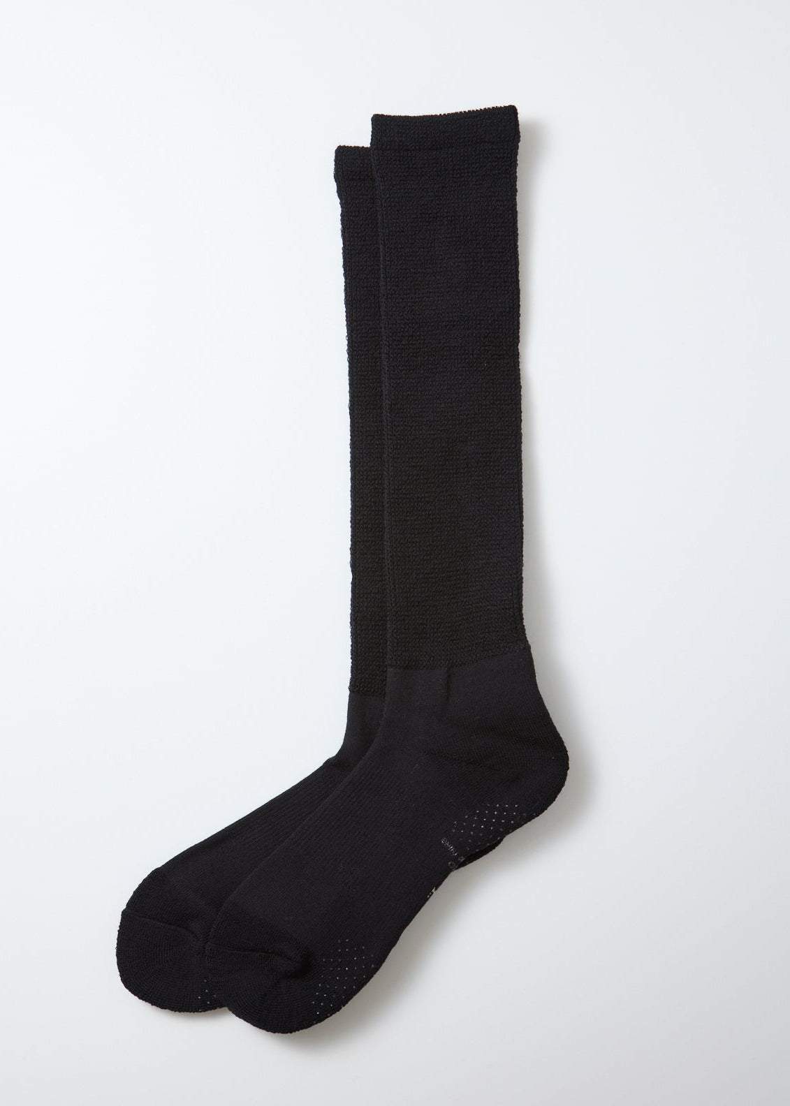 Merino Relaxed High Socken - schwarz