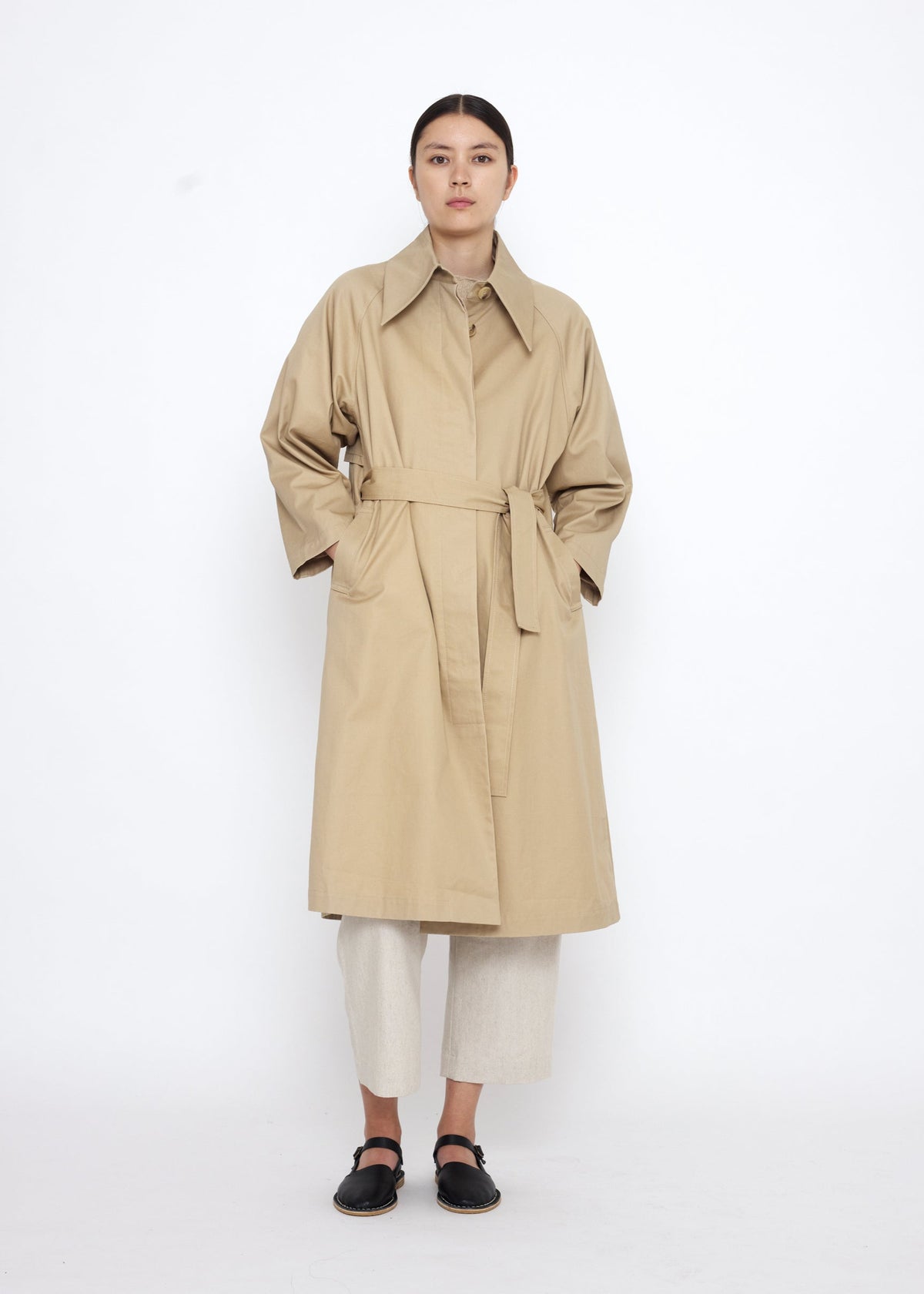 Unisex Spring Overcoat - beige