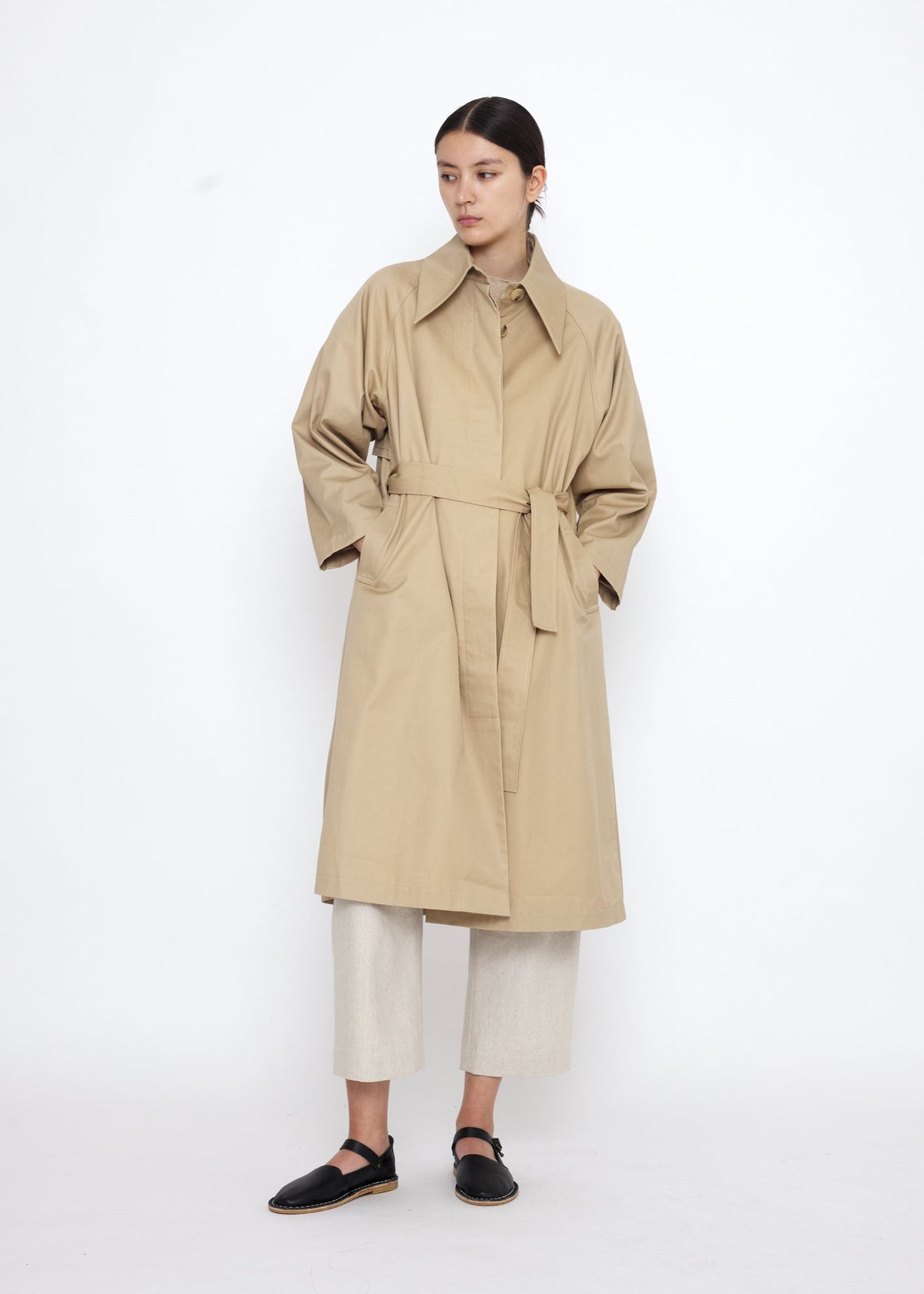 Unisex Spring Overcoat - beige