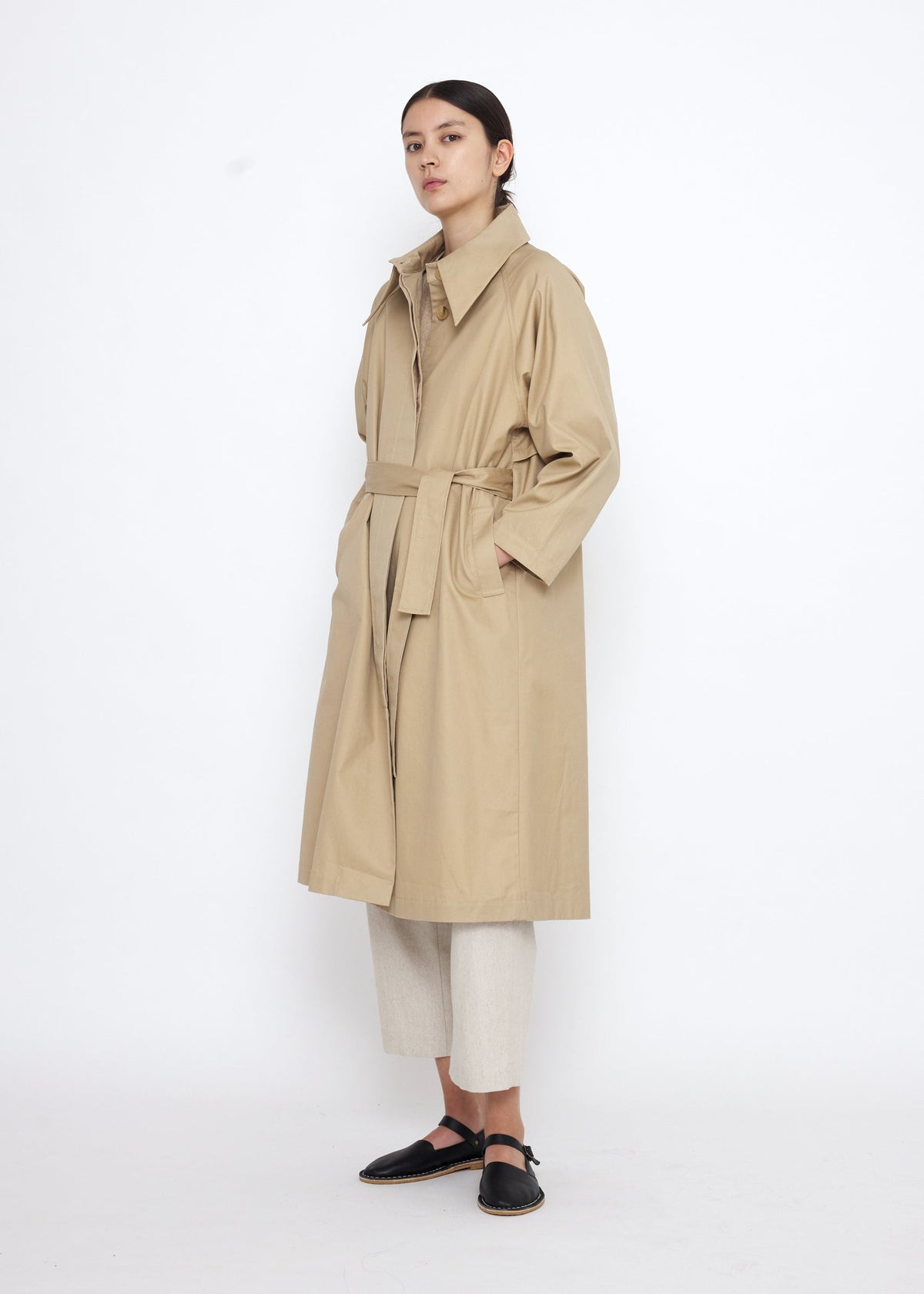 Unisex Spring Overcoat - beige