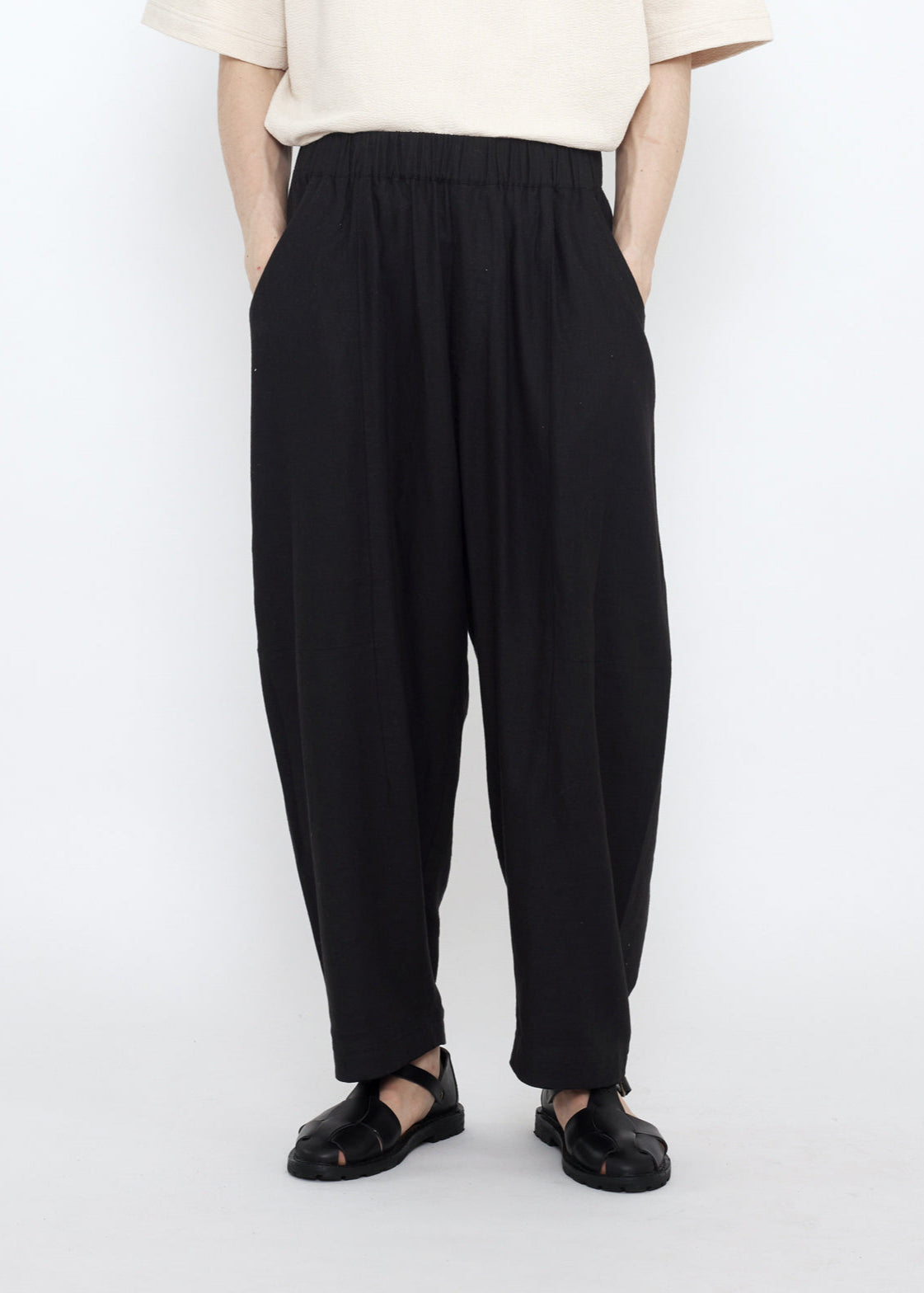 Unisex Elastic Panel Barrel Hose - schwarz