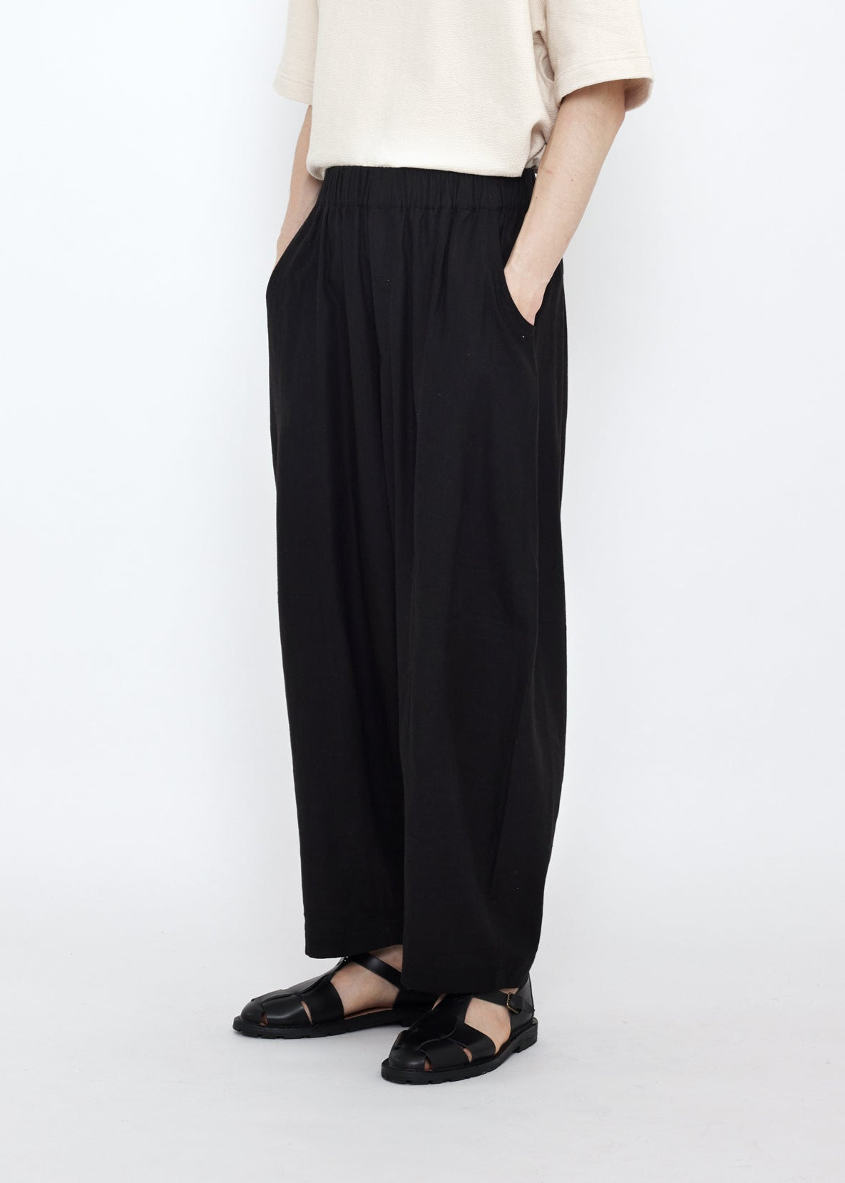 Unisex Elastic Panel Barrel Hose - schwarz