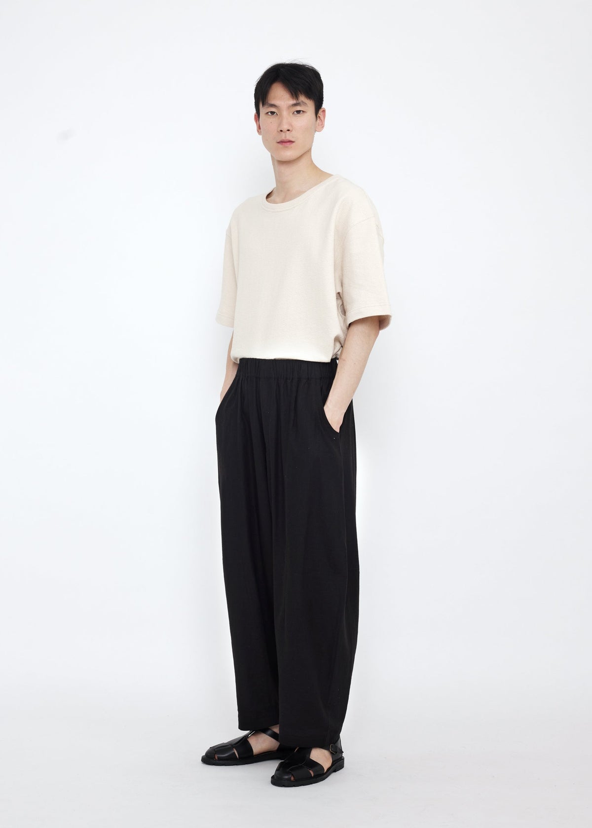 Unisex Elastic Panel Barrel Hose - schwarz