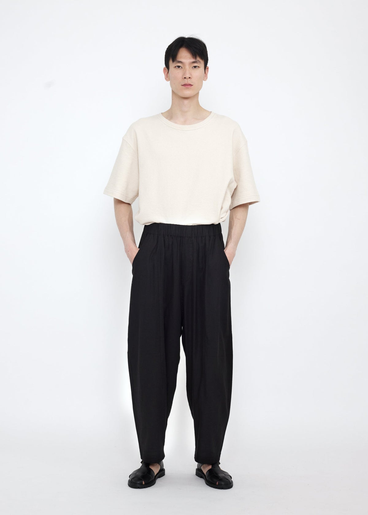 Unisex Elastic Panel Barrel Hose - schwarz