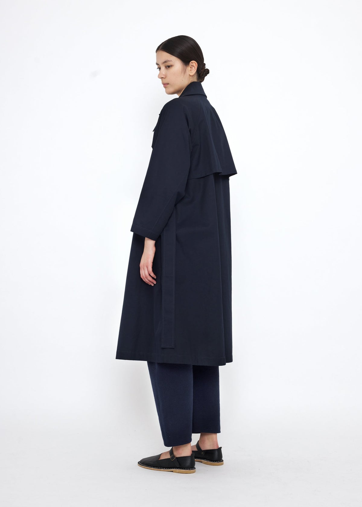 Unisex Spring Overcoat - navy