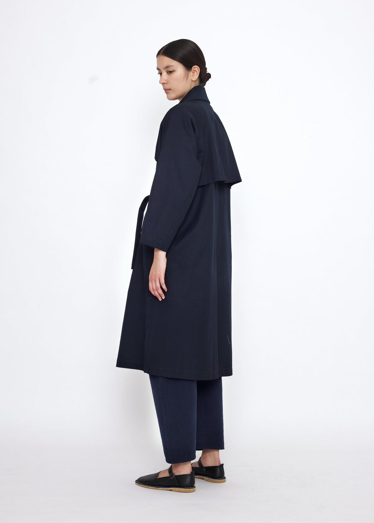 Unisex Spring Overcoat - navy