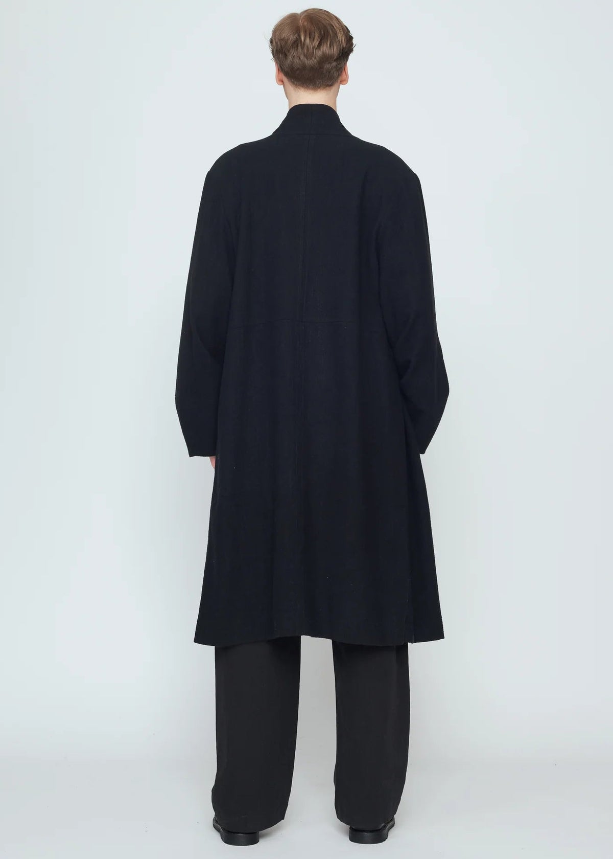 Unisex Open Fall Mantel - schwarz