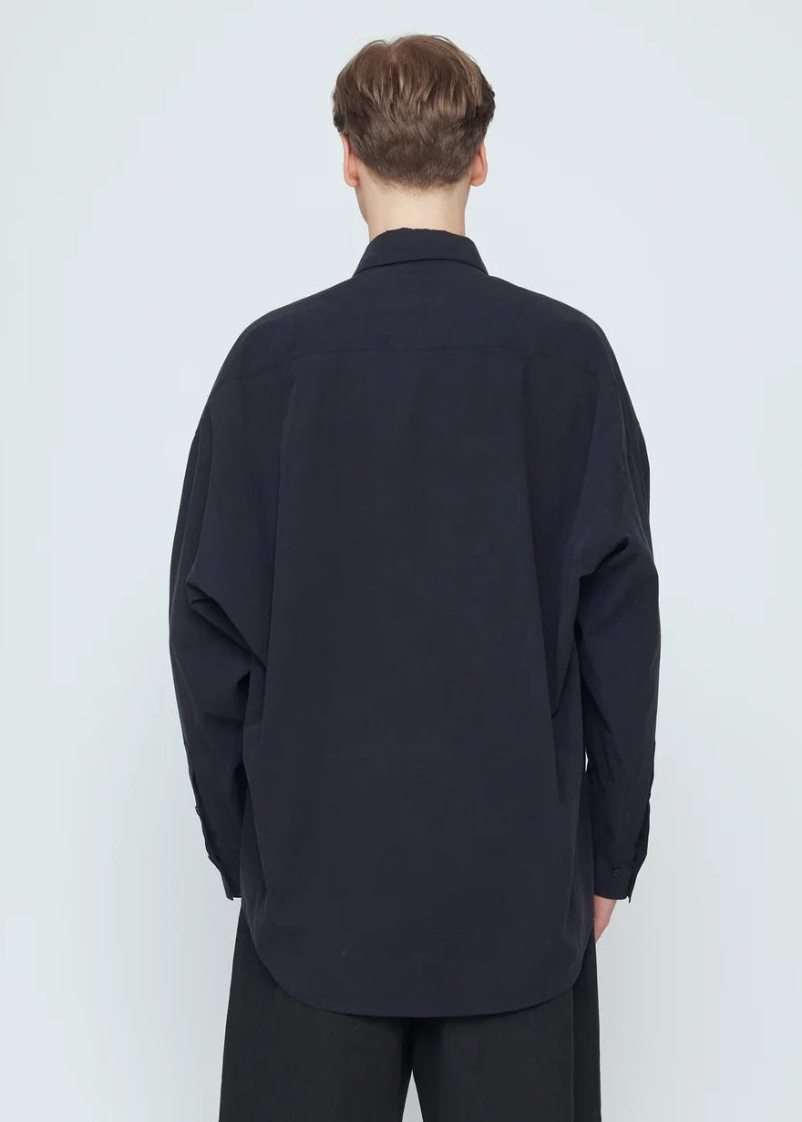 Unisex Cocoon Dress Shirt - schwarz