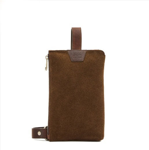 Crossbody-Tasche Duccio - coffee Suede