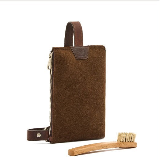 Crossbody-Tasche Duccio - coffee Suede