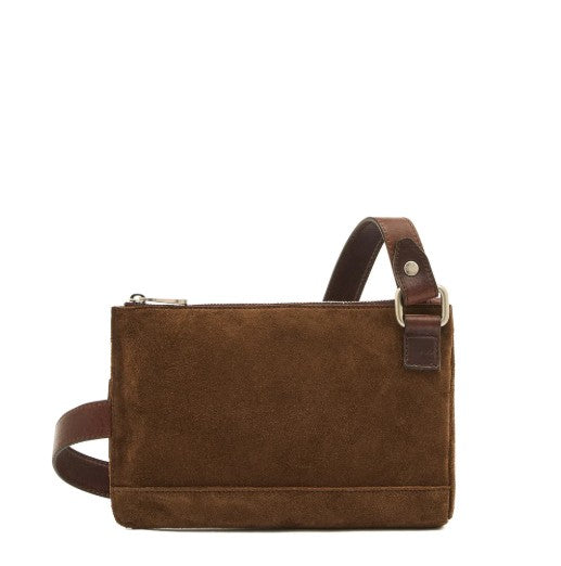 Crossbody-Tasche Duccio - coffee Suede