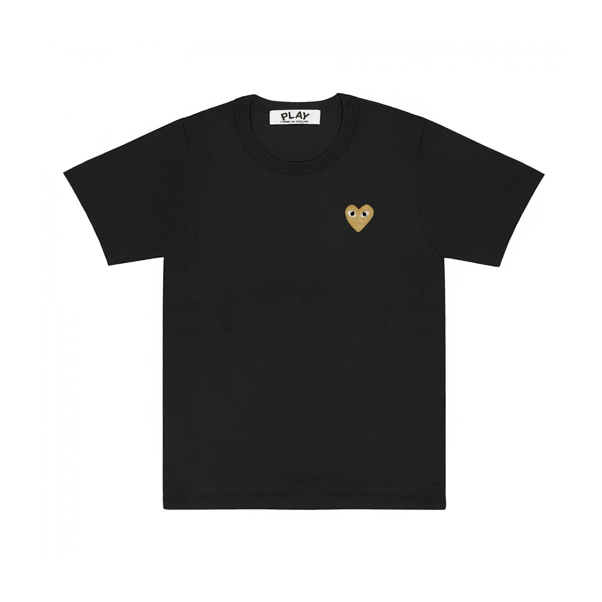 PLAY T-Shirt Herren gold Herz schwarz